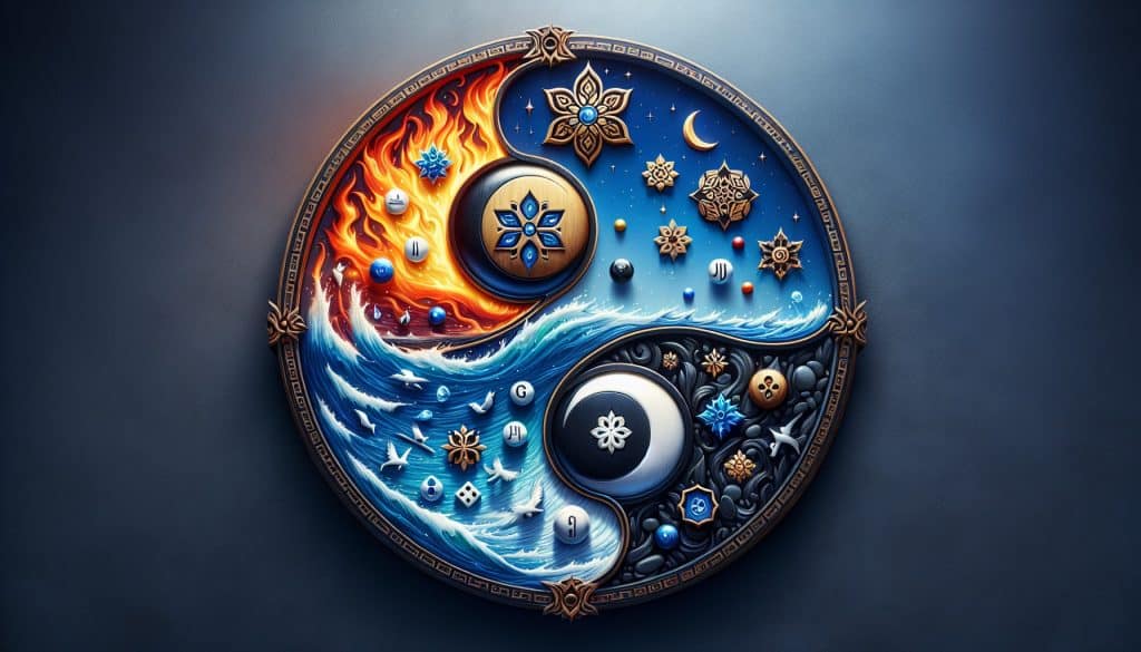 Kako igre s simboli vode in ognja ustvarjajo ravnotežje Kako igre s simboli vode in ognja ustvarjajo ravnotežje