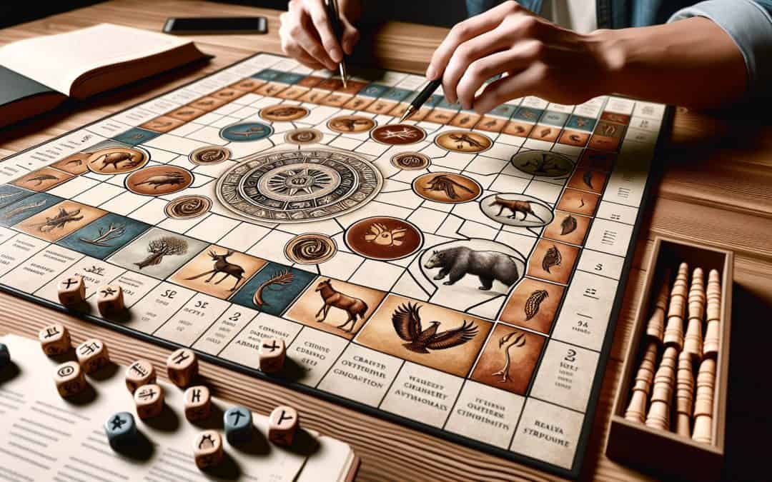 Uporaba simbolov živali za napredovanje v igri